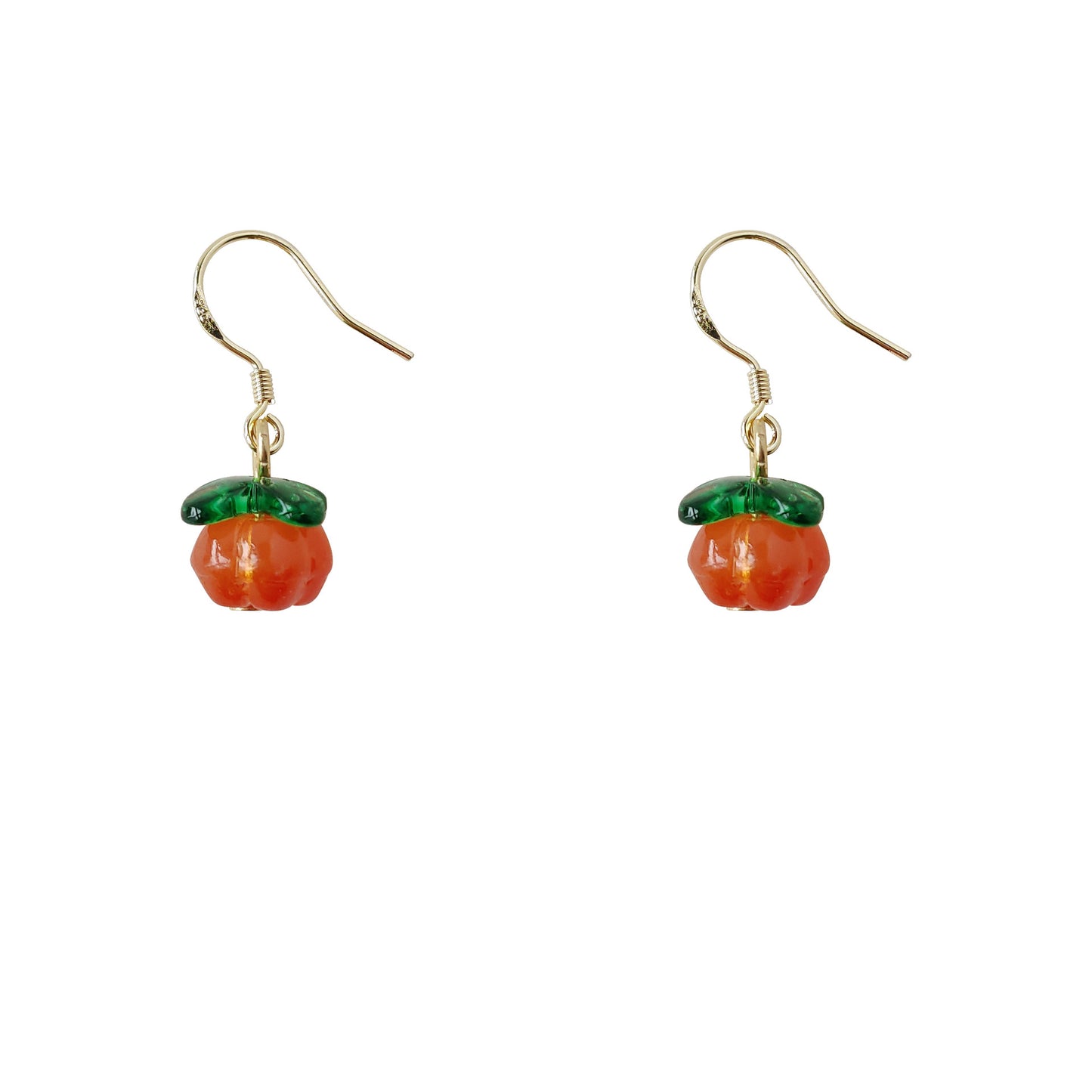 Persimmon Fresh Sweet Sier Pin Cute Earrings