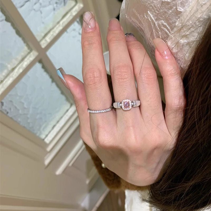 Cube Sugar Advanced Niche Exquisite Fashion Rings