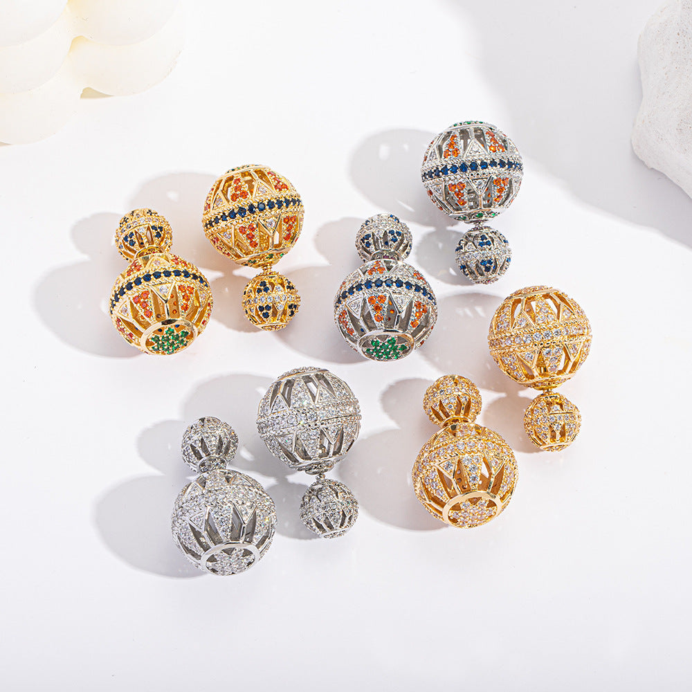 Design High Sense Engagement Banquet Wear Holiday Gift Hollow Earrings