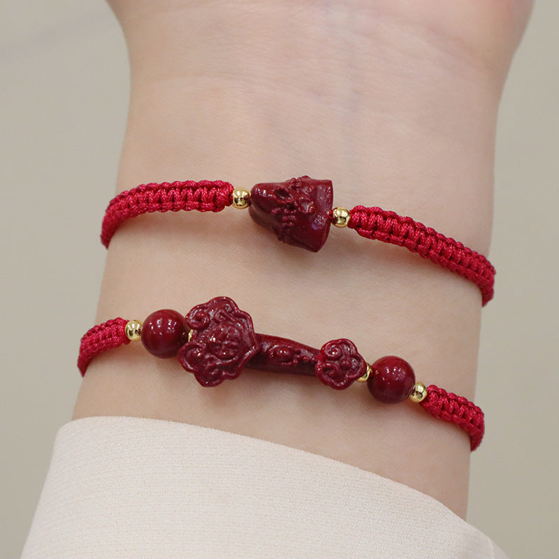 Bracelets en corde tissés à la main pour femmes, hommes et Festival des bateaux-dragons