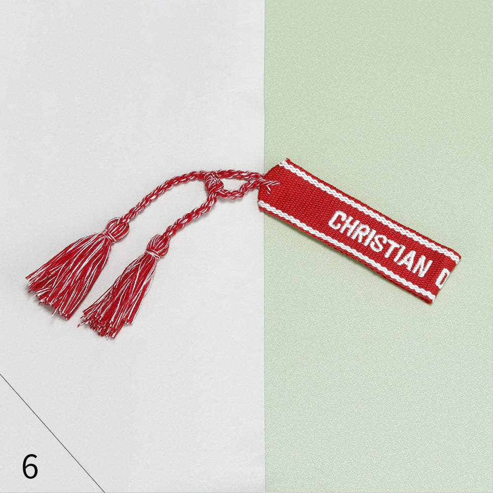 Cotton Thread Embroidery Wrist Strap Tassel Woven Female Bracelets