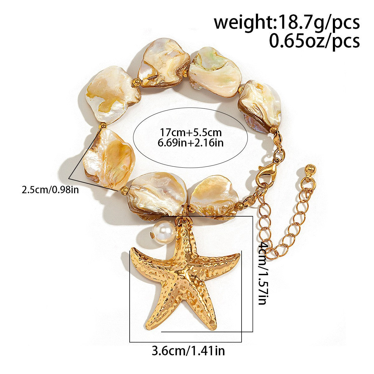 Ocean Wind Shell Patch Starfish Temperament Vacation Necklaces