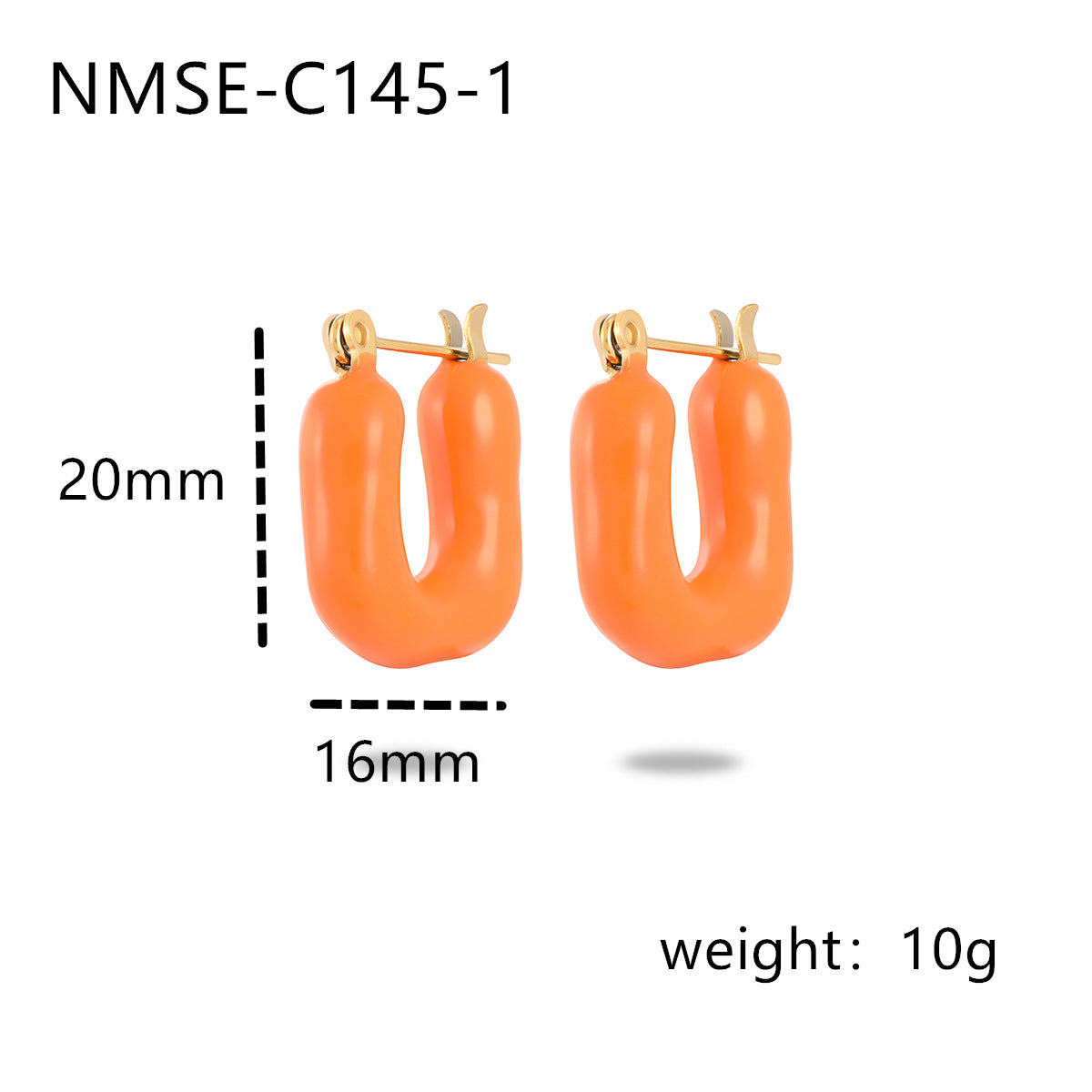 Women's Retro U-shaped Colorful Oil Titanium Steel For Minority Simple High-grade Rings