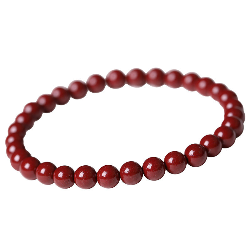 Bracelets violets en perles de gourde de vie de tigre de Style féminin de cinabre pour femmes