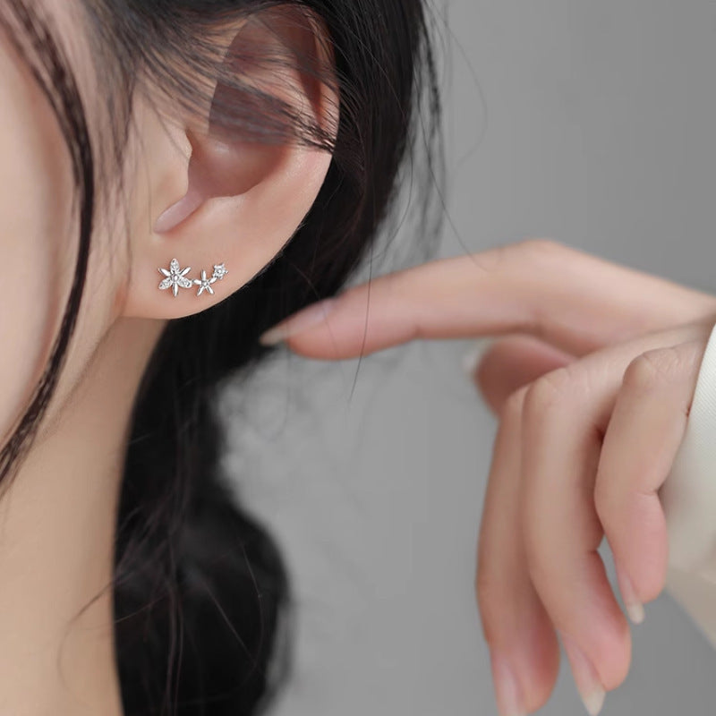 Women's Style Flower Minimalist Fashion High-grade Exquisite Light Earrings