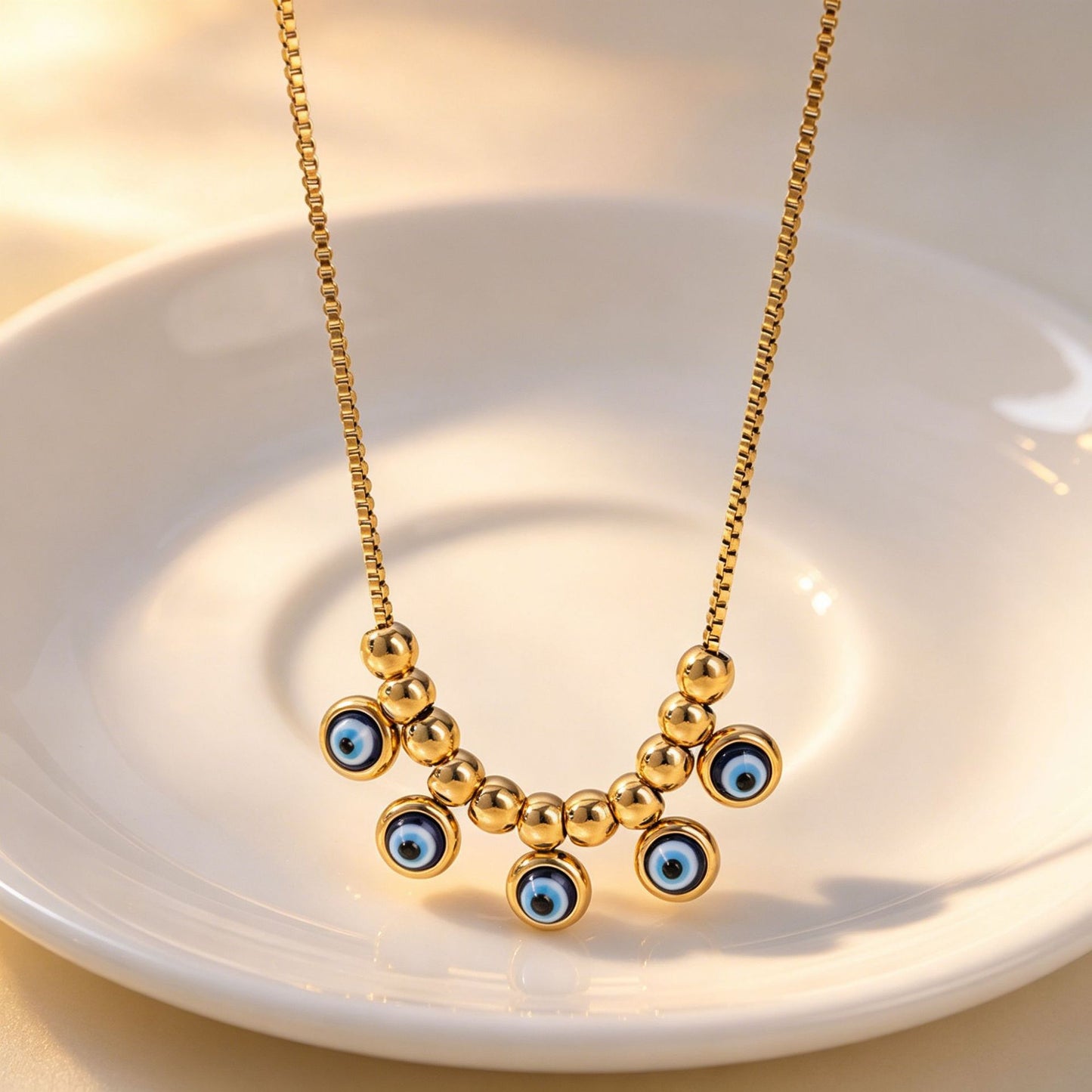 Steel Diamond Tassel Simple Niche Daily Versatile Twin Necklace