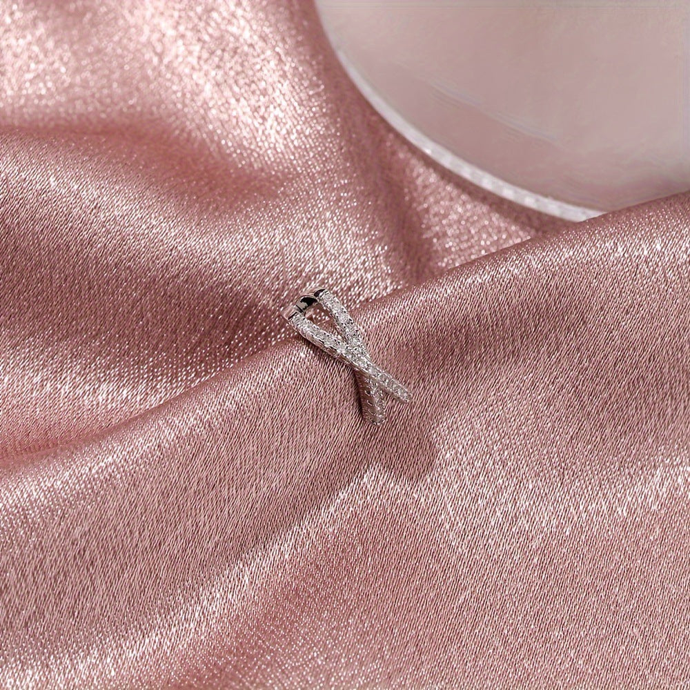 Simplicity Diamond Cross Temperamental Cold Style Simple Single Without Ear Clip