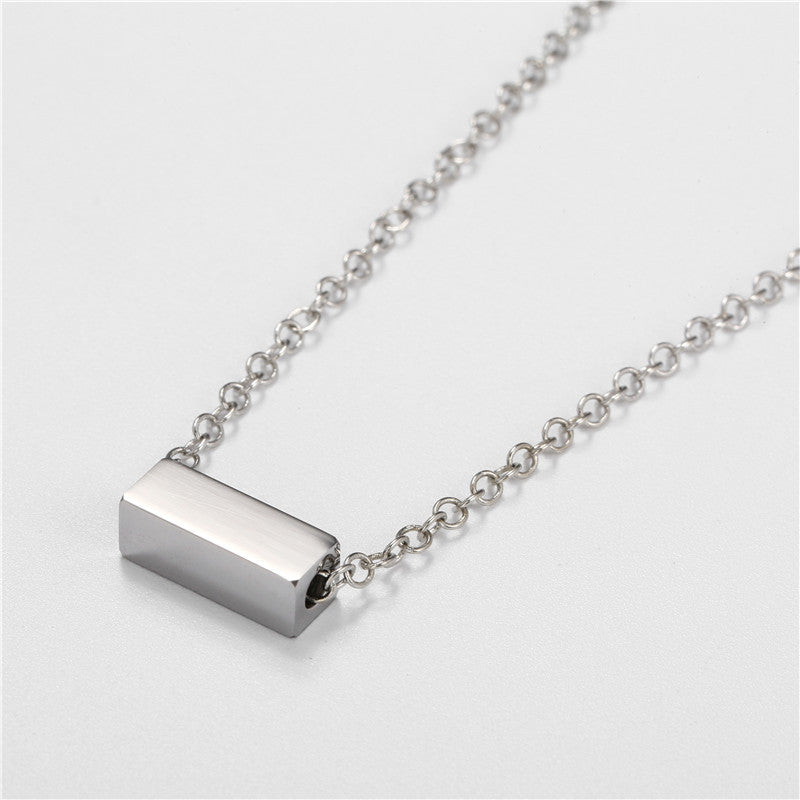 Men's Hip Hop Stainless Steel And Pendant Simple Necklaces