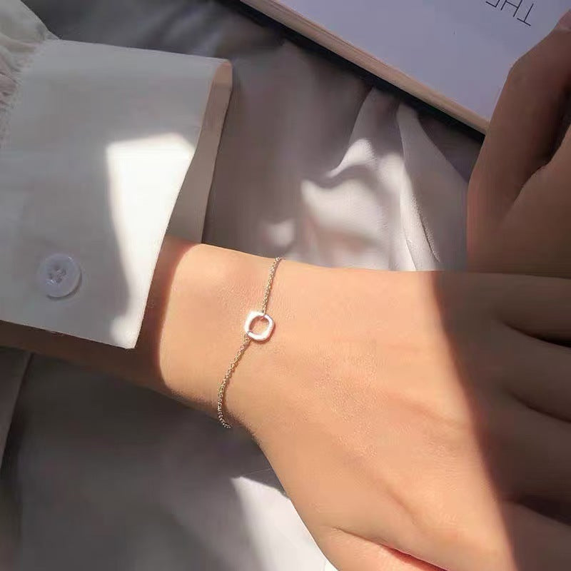 Women's Light Luxury High-grade Sterling Sier Flashing Zircon Bracelets