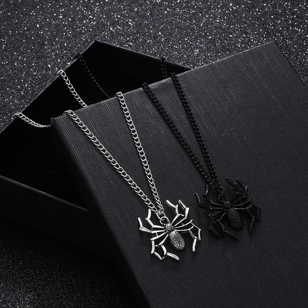 Spider Pendant Street Shot Punk Three-dimensional Necklaces