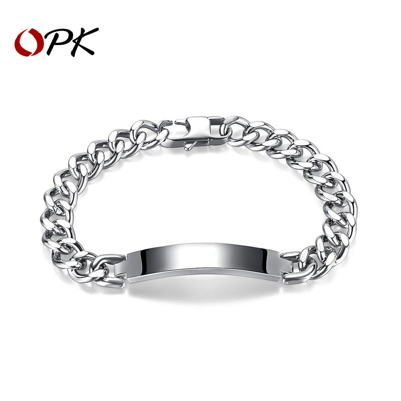 Cuban Link Chain Personality Fashion Titanium Bracelets