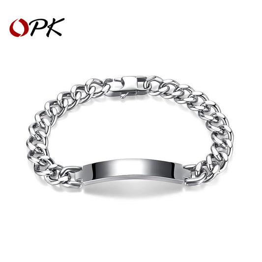 Cuban Link Chain Personality Fashion Titanium Bracelets