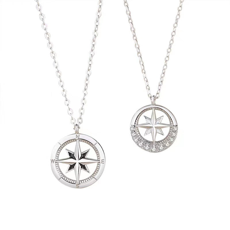 Awn Star Compass Couple Paire De Colliers