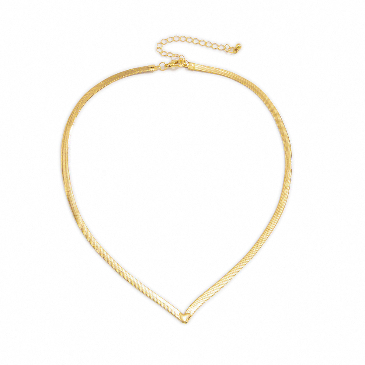 Women's Hip Hop Street Snap Metal Snake Bones Chain Necklace