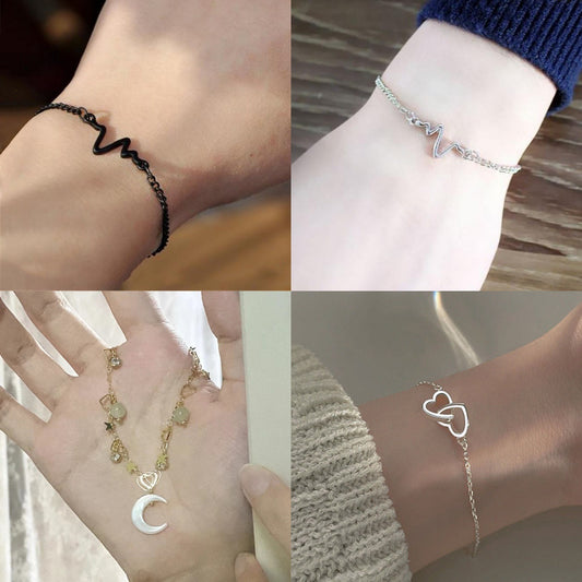 Women's Korean Retro Heartbeat Temperamental Minority Commute Casual Simple Bracelet