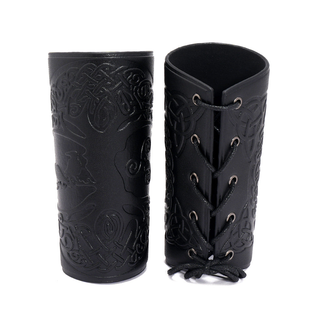 Baum-Armband, einfache Wax-Line-Handarmbänder aus gewebtem Leder