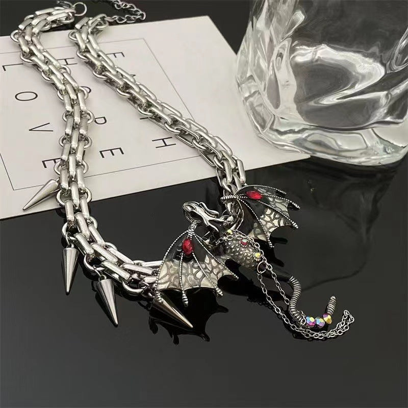 Hip Hop Dragon Street Female Design High-grade Domineering Necklaces