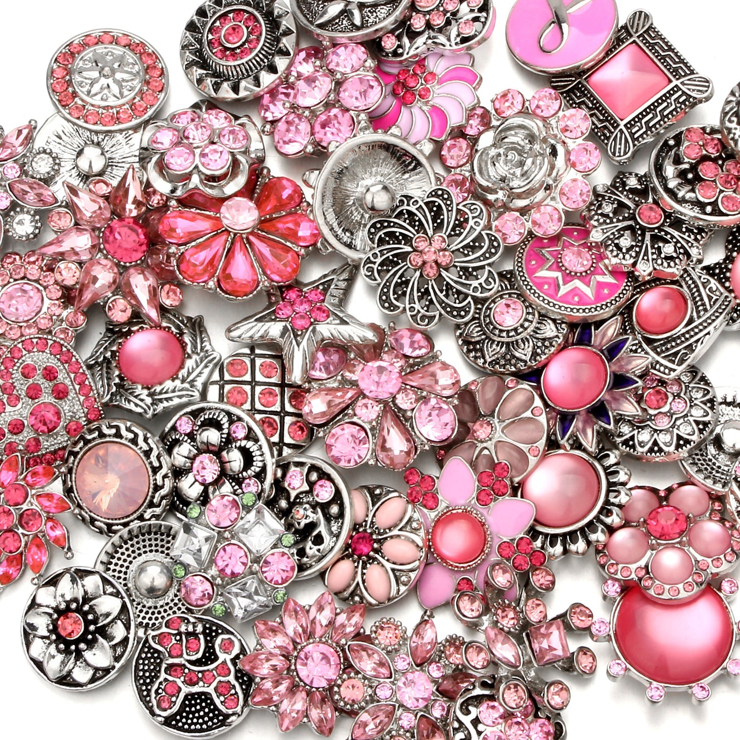 Versatile Solid Color Spot Drill Buttons Bracelets
