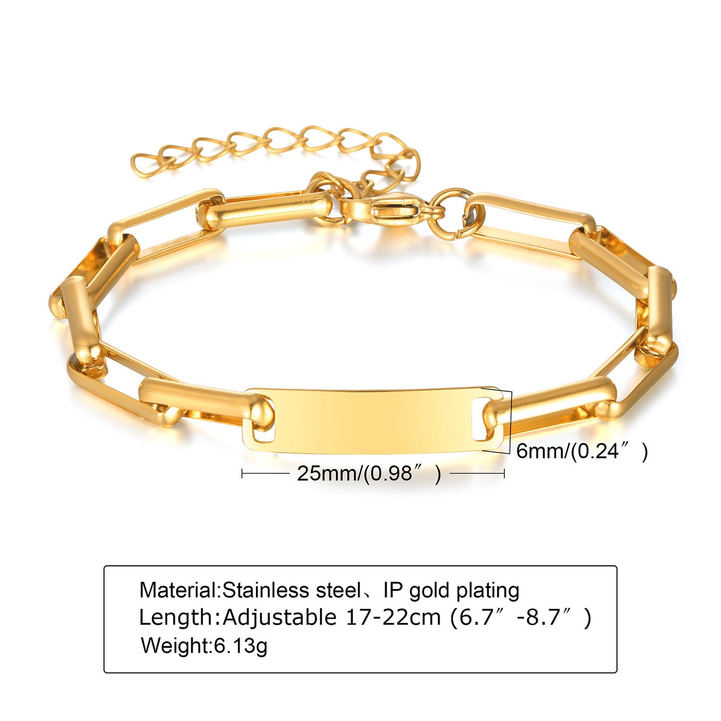 Steel Gold Fashion Personality Metal Jewelry Bracelets