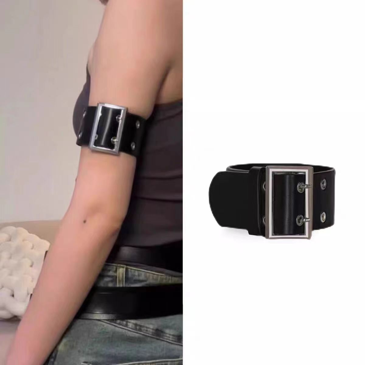 Arm Matching Single Leather Armband Retro Punk Bracelet
