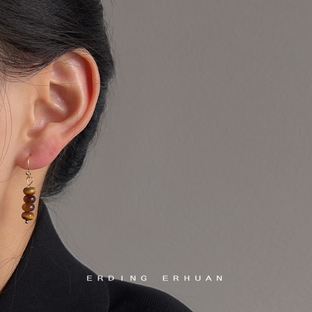 Personnalité rétro chinoise des femmes faites à la main élégante pour boucles d'oreilles