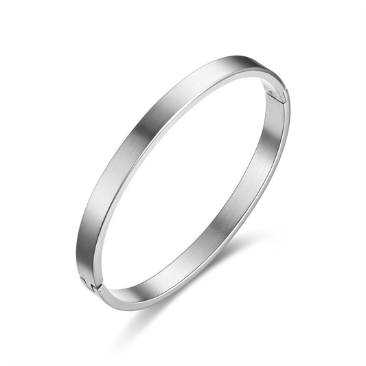 Glossy Buckle Stainless Steel No Couple Personality Bracelet