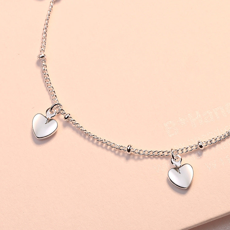 Women's Sweet Five Small Heart Personality Heart-shaped Hand Bracelets