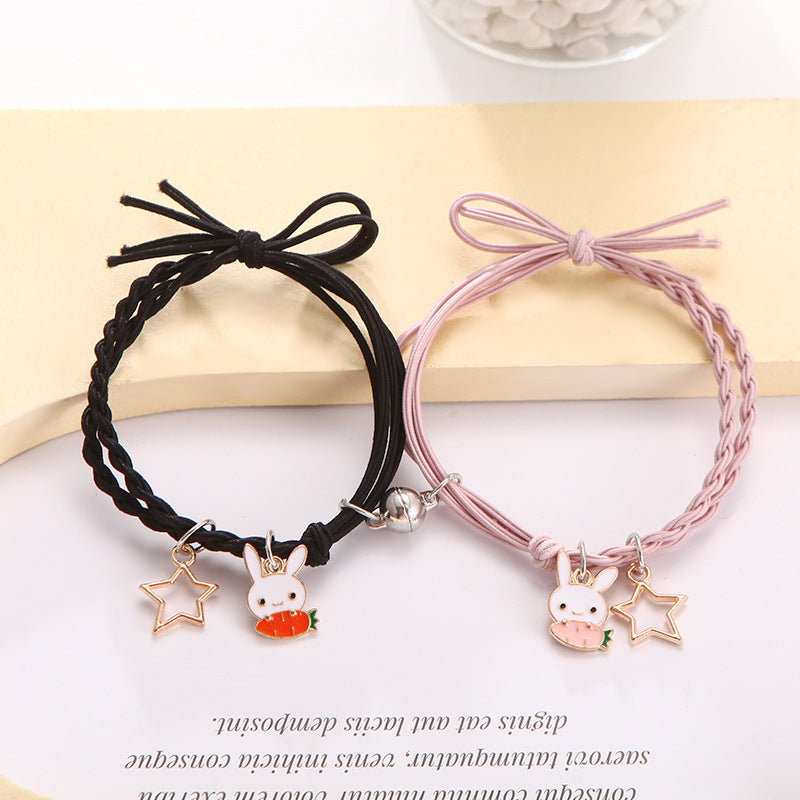 Female Couple Pair Rubber Band For Boyfriend Bracelets