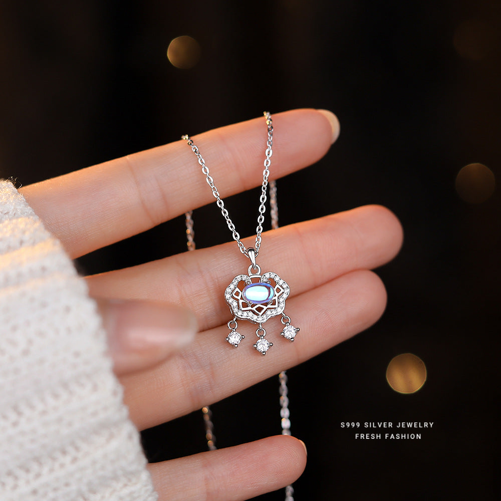 Minority National Style Vintage Elegant Zircon Moonstone Necklaces