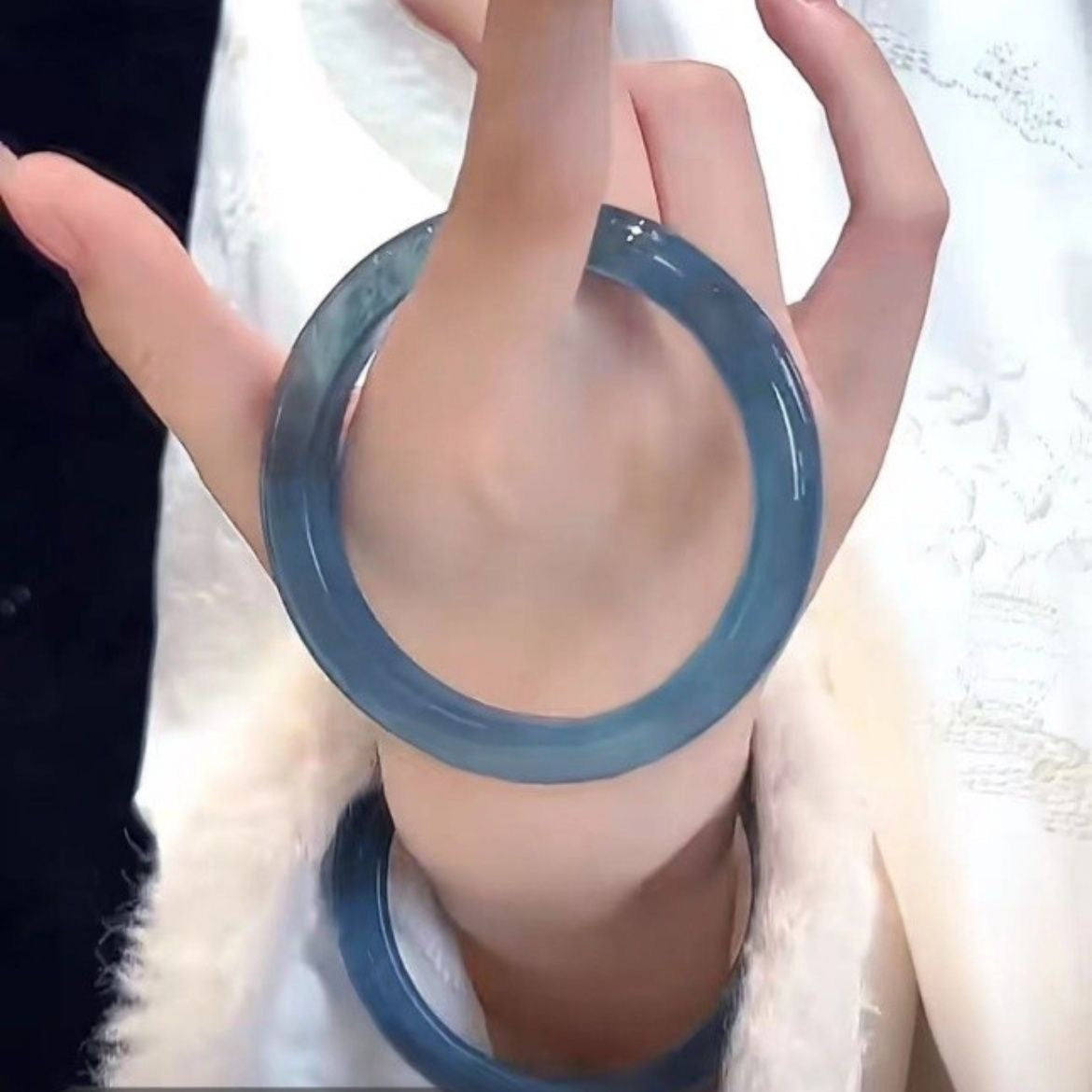 Rock Jade Bangle Round Bar Imperial Concubine Live Bracelet
