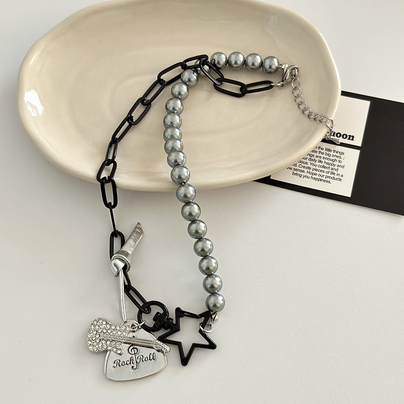 Women's Design Style Hot Black Butterfly Clavicle Necklaces