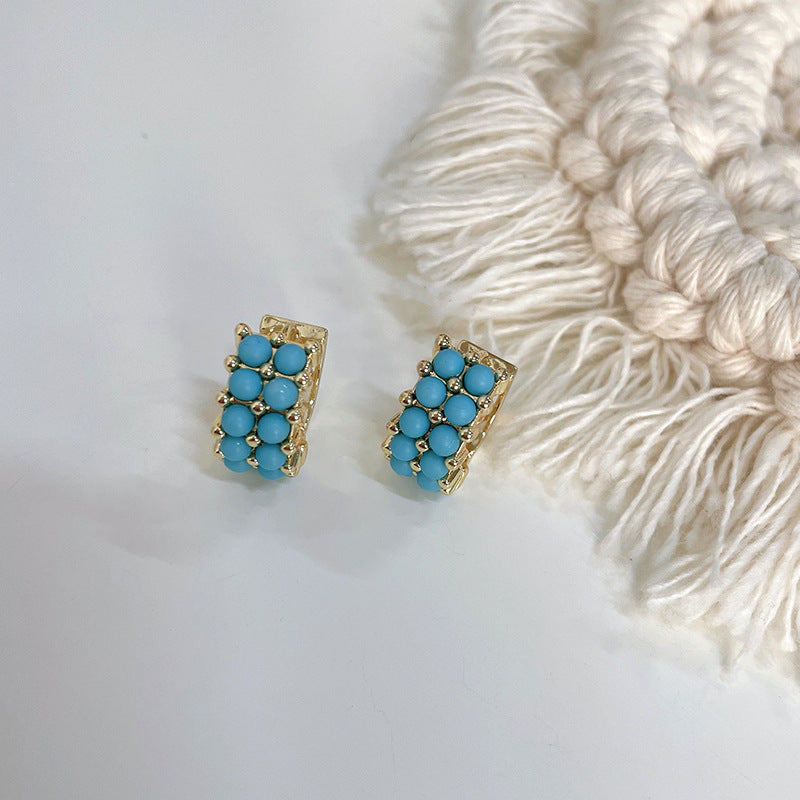Simple Graceful Clip Advanced Sense Vintage Design Hook Earrings