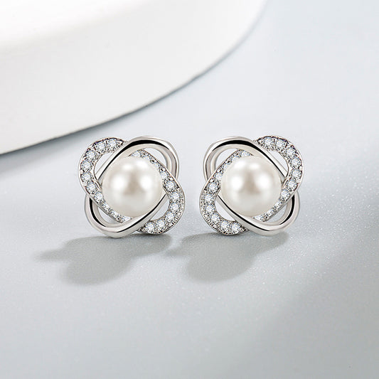 Boucles d'oreilles femme cercle imitation perle capricieuse et personnalisée