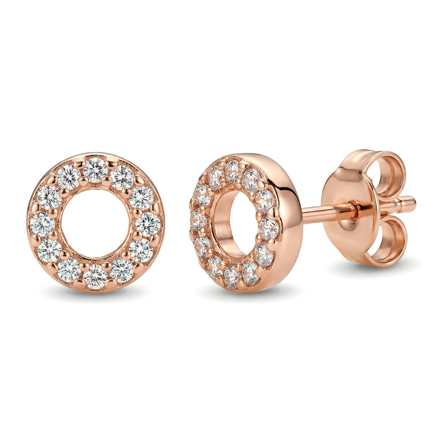 Women's & Men's Material Finely Inlaid Niche High Sense Basic Stud Earrings