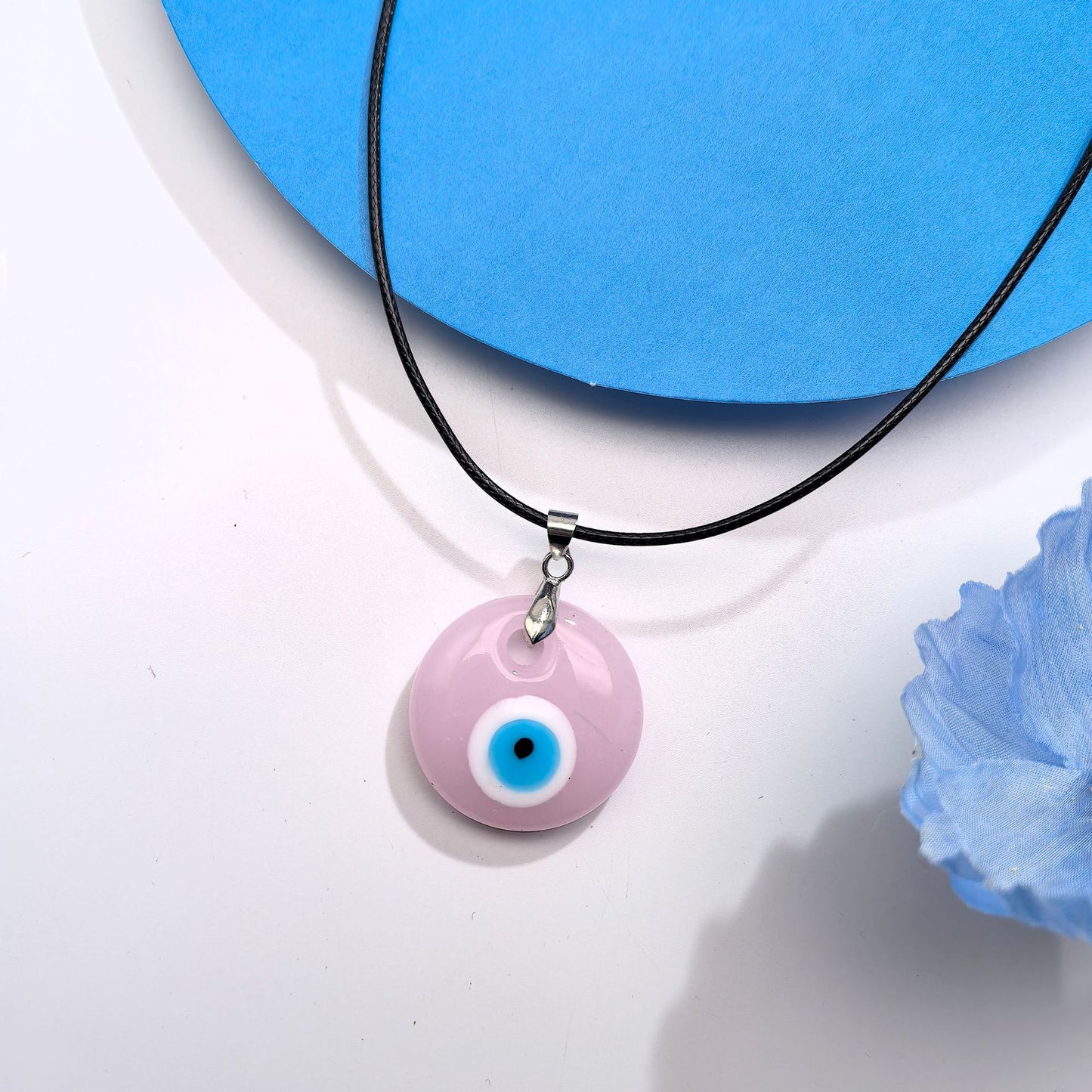 Black Rope Turkish Blue Eye Exquisite Necklace
