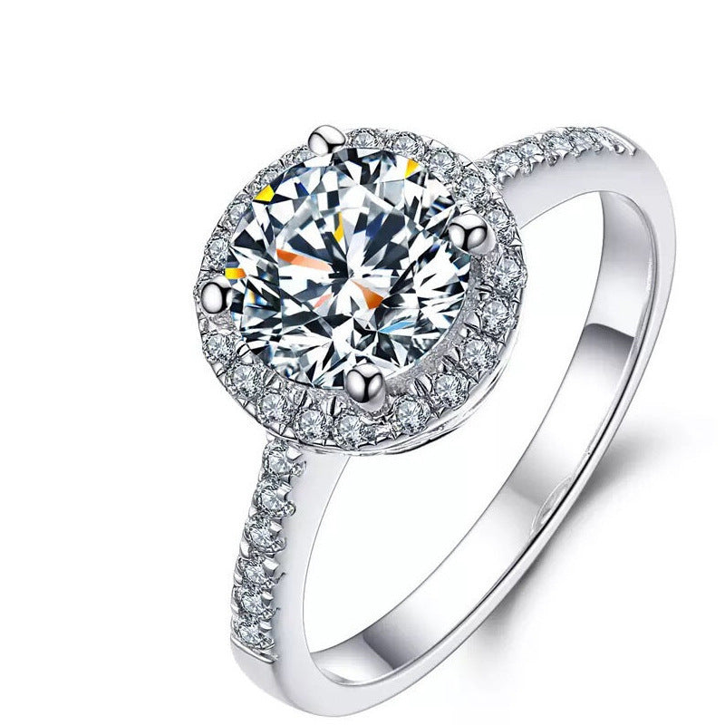 Live Imitation Color Moissanite Round Bag Bracelets