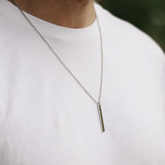 Men's Hip Hop Stainless Steel And Pendant Simple Necklaces