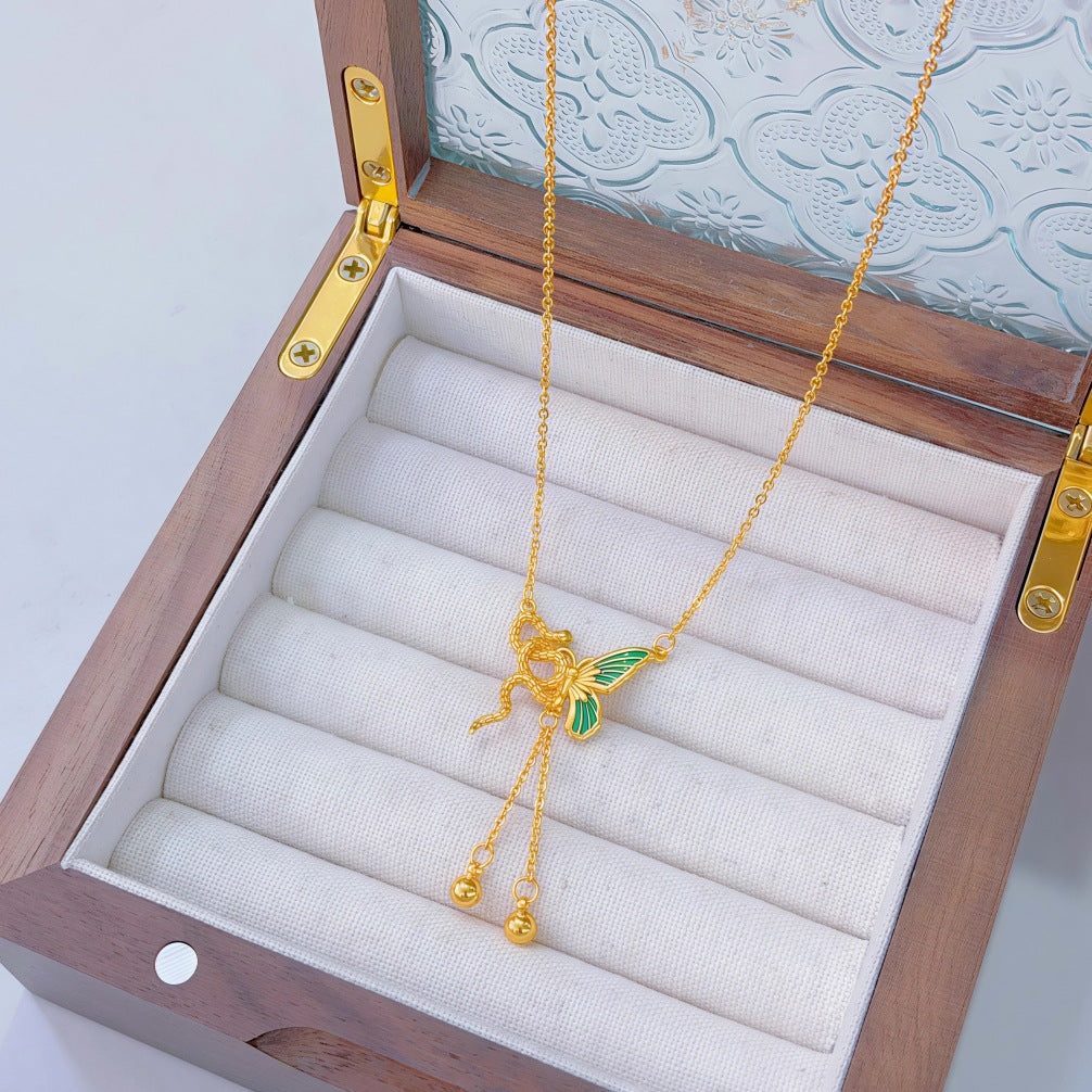 Ginkgo Leaf Variety Retro Affordable Luxury Fashion Design Necklace