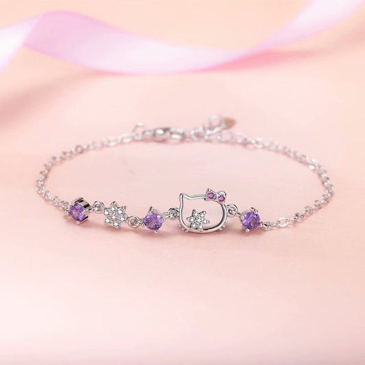 Korean Style Sweet Cute Cat Female Bracelets