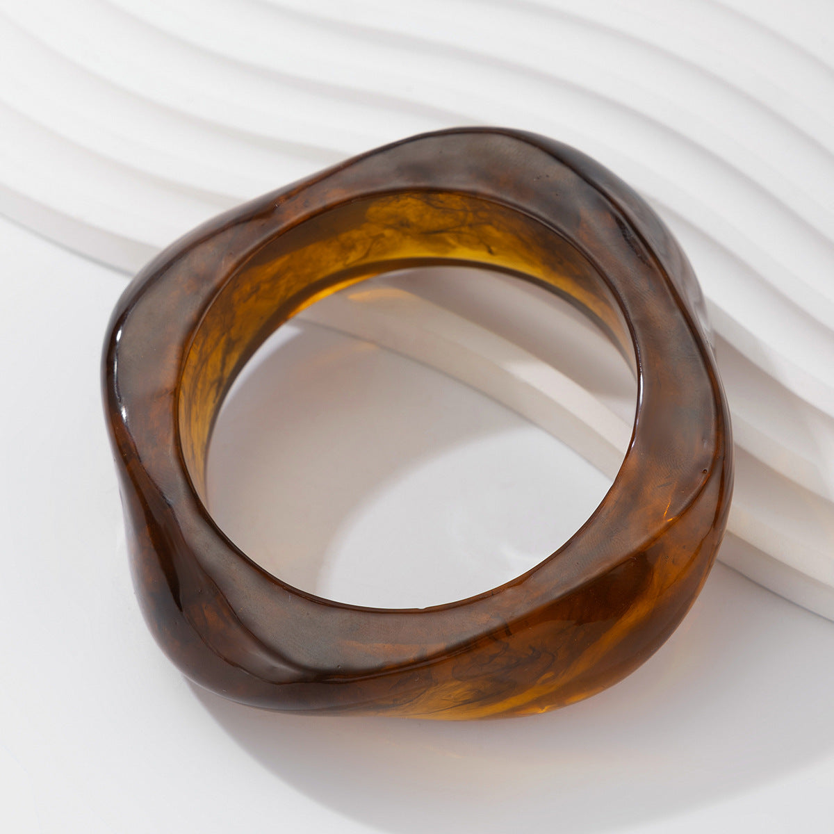 Irregular Translucent Female Personality Acrylic Color Bracelet
