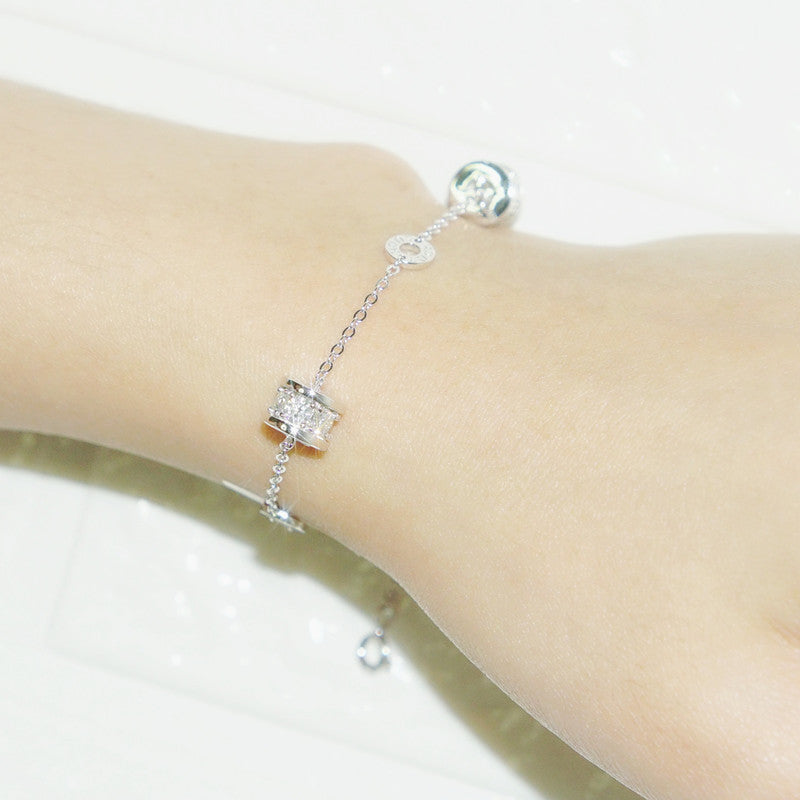 Inlaid Moissanite Small Waist Personality Decoration Bracelets