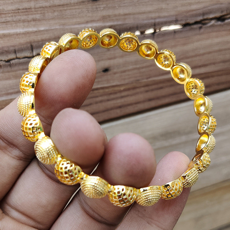 Flower Arab African Ethiopian Moon Embroidery Bracelets