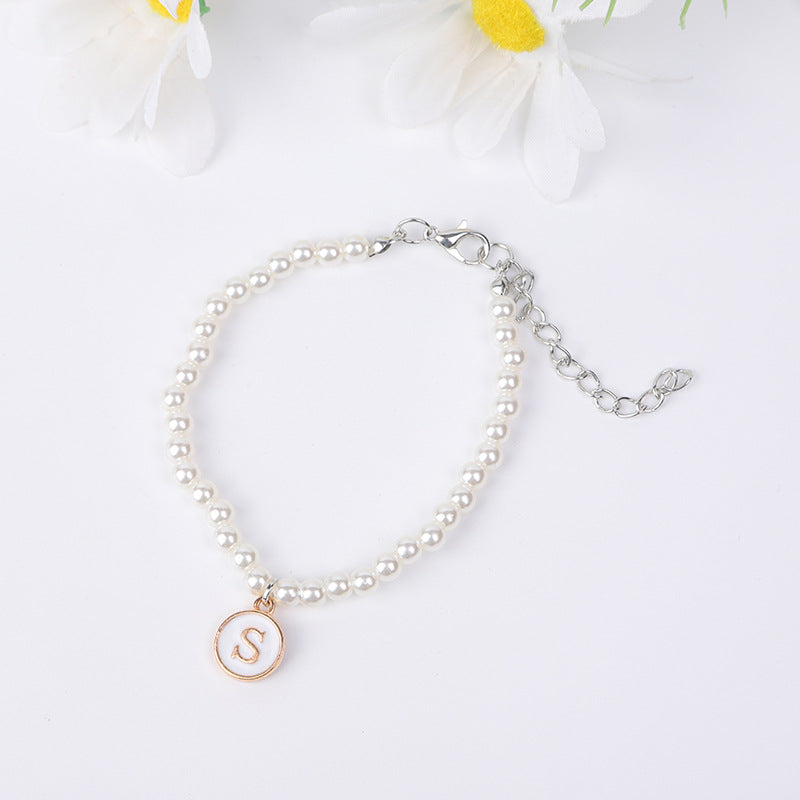 Simple Pearl English Your Name Female Bracelets