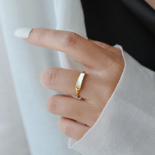 Simple Golden Shell Female Index Finger Fashion Personality Rings