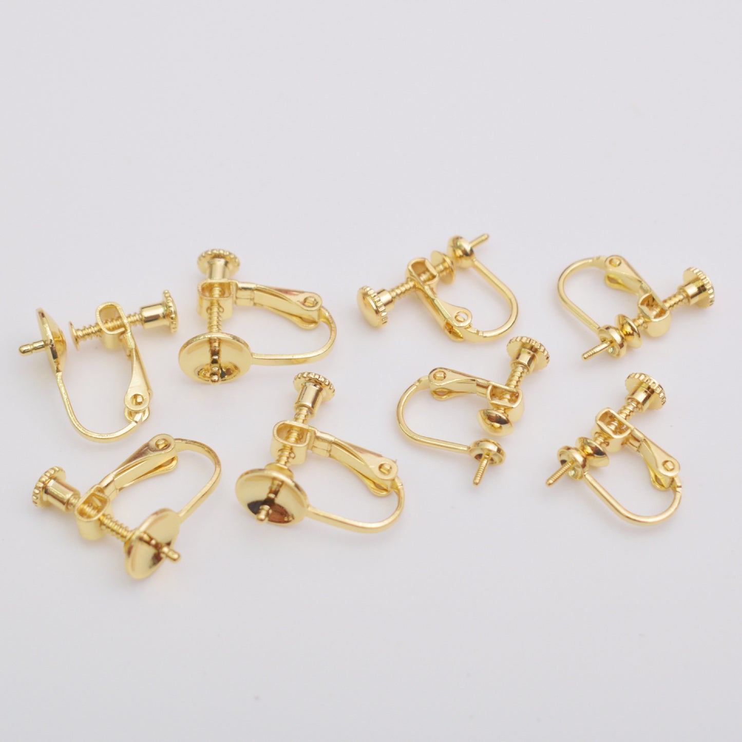 Gilded Screw Cross Bowl Tray Handmade Clips Ear Clip