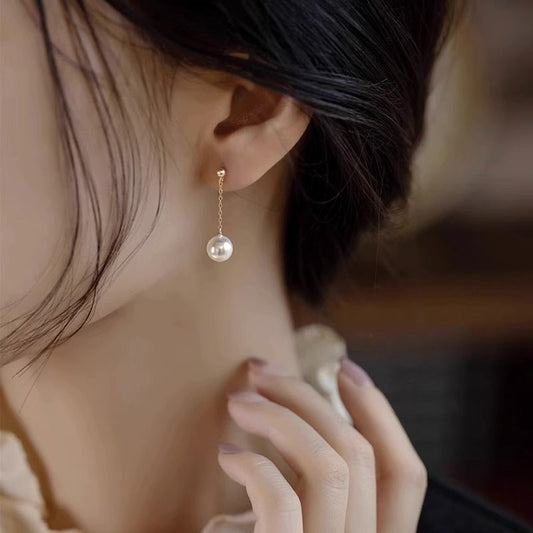 Long Fringe Summer High-grade Square Round Face Cheongsam Earrings