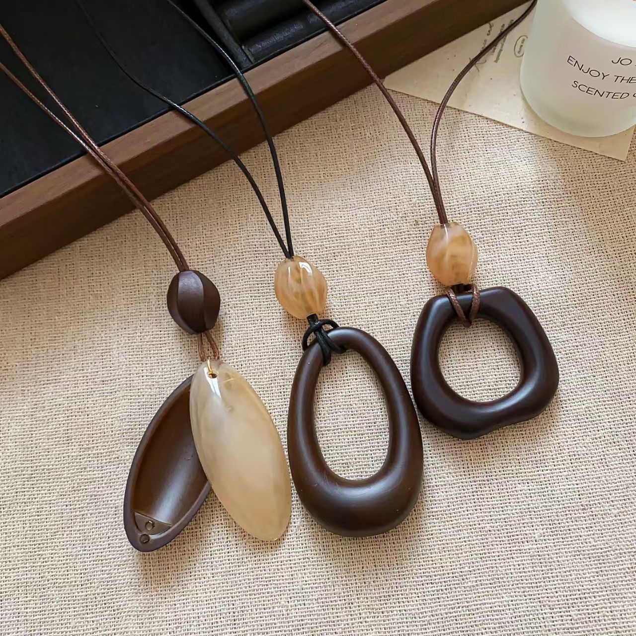 Women's Retro Long Irregular Ethnic Style Adjustable Halter Sweater Necklace