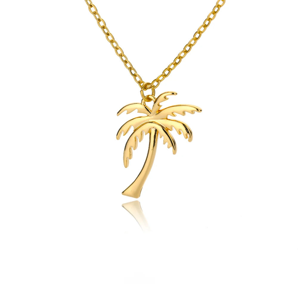 Small Conch Stainless Steel Shell Starfish Ocean Vacation Necklace