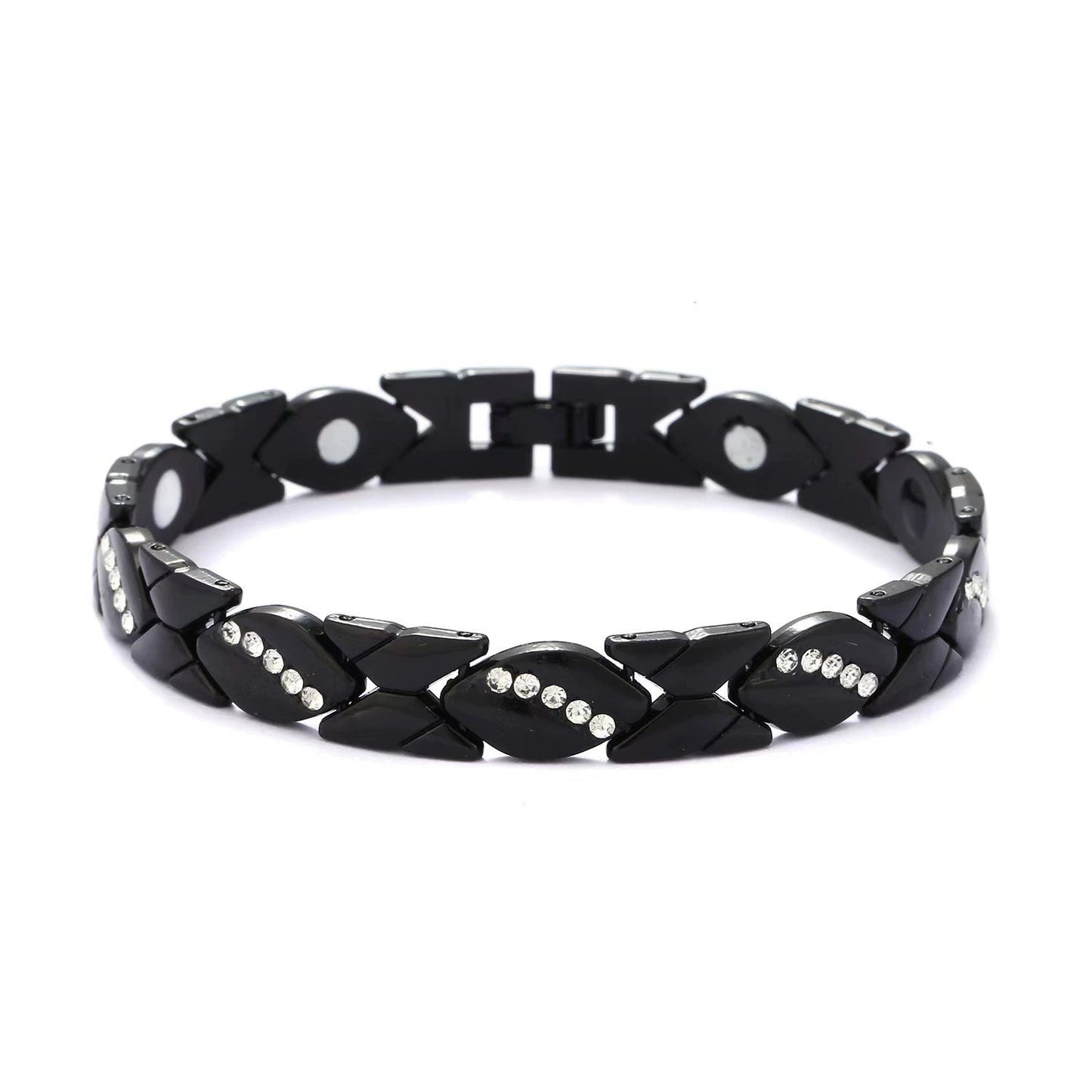 Women's & Men's Leaf Inlaid Rhinestone Outdoor Fashion Detachable Bracelet