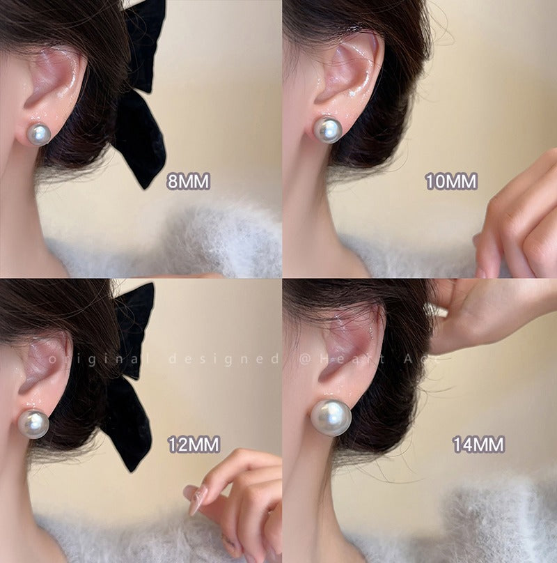 Women's Gray Pearl Light Luxury High-grade Elegant Wild Rings